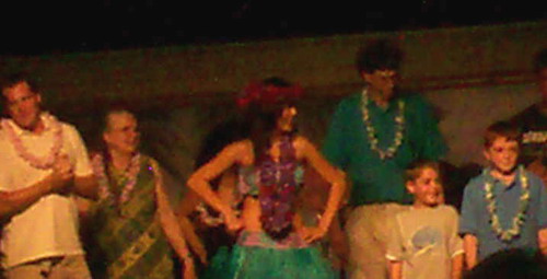 Alice and Dan Goodwin at a Luau in Orlando